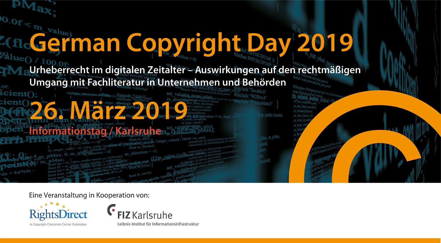 Informationstag | 23. Oktober 2017 Frankfurt - Urheberrecht im digitalen Zeitalter. Eine Veranstaltung in Kooperation von: RightsDirect und Schweitzer Fachinformationen